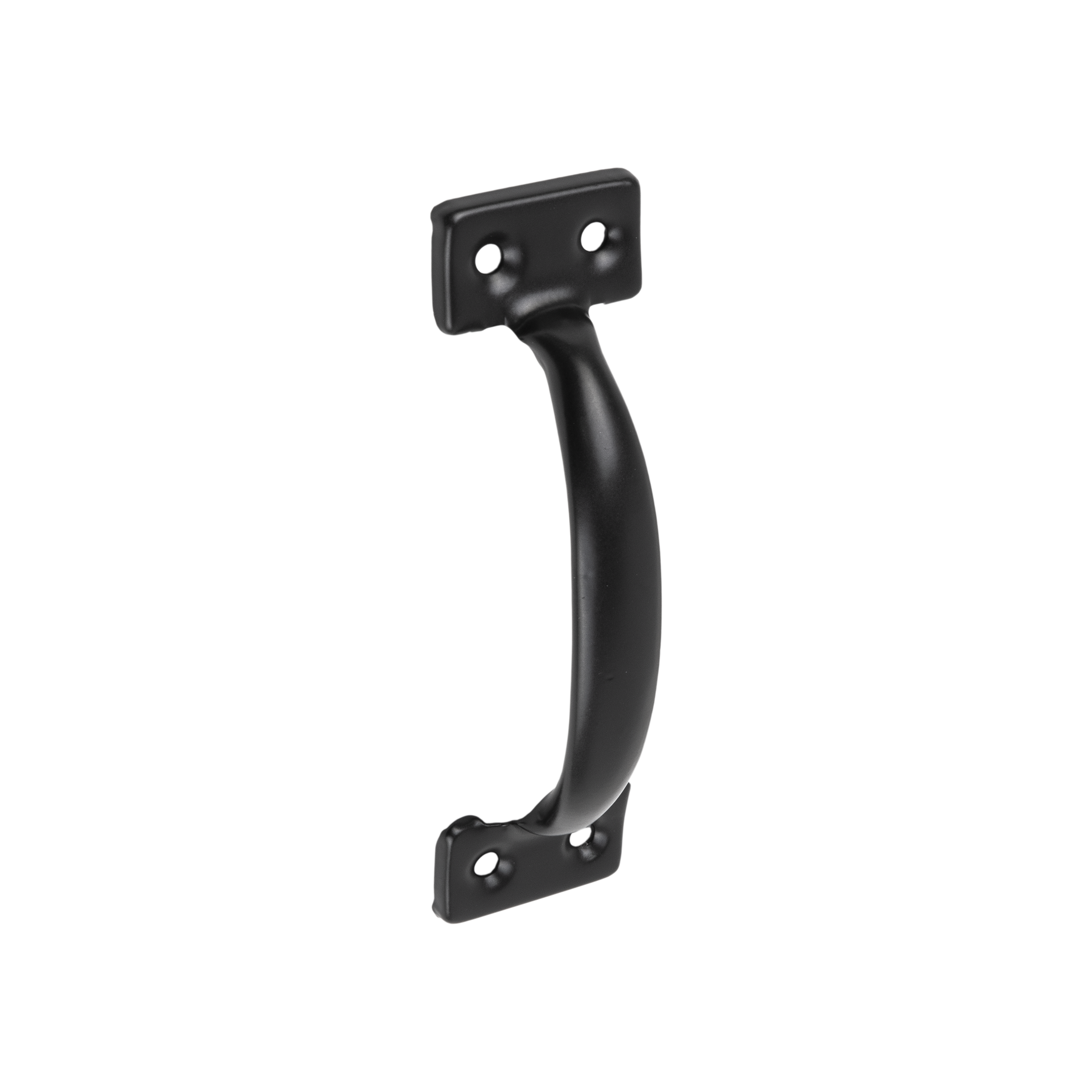 Universal-Handgriff für Tor, Gartentor und Möbel - UNB | schwarz | 165 mm Universeller Metallgriff für UNB-Möbeltor, schwarz, 165 mm, 160 x 47 x 1,3 mm, DC01-Baustahl.