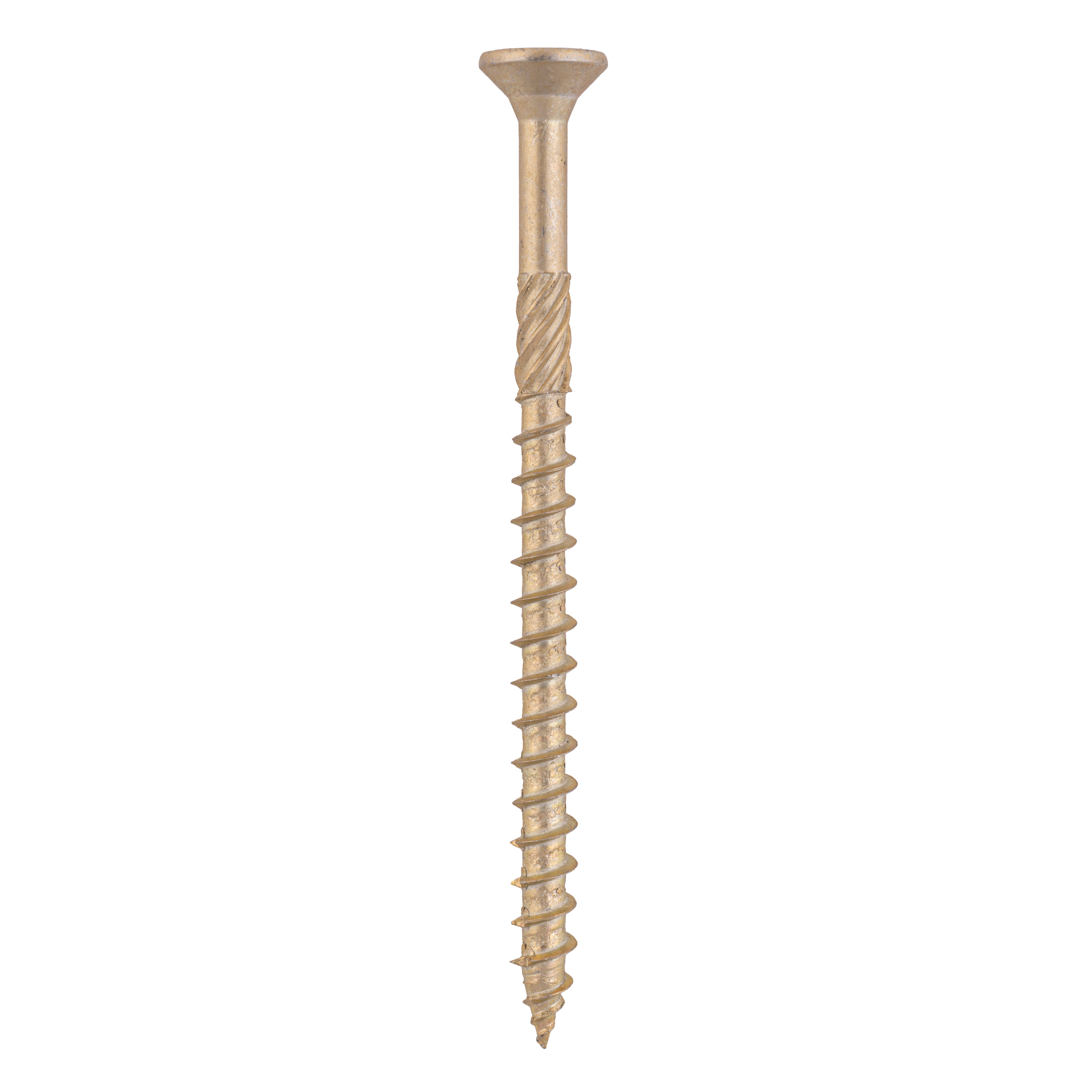 Holzbauschrauben Senkkopf TORX Teilgewinde - CS | 8 x 120 mm | gelb verzinkt | 50 Stk. Konische Zimmermannsschrauben TORX CS fĂŒr Holz, 8x120 mm, Gold, 50 Stk., 8x120 mm.
