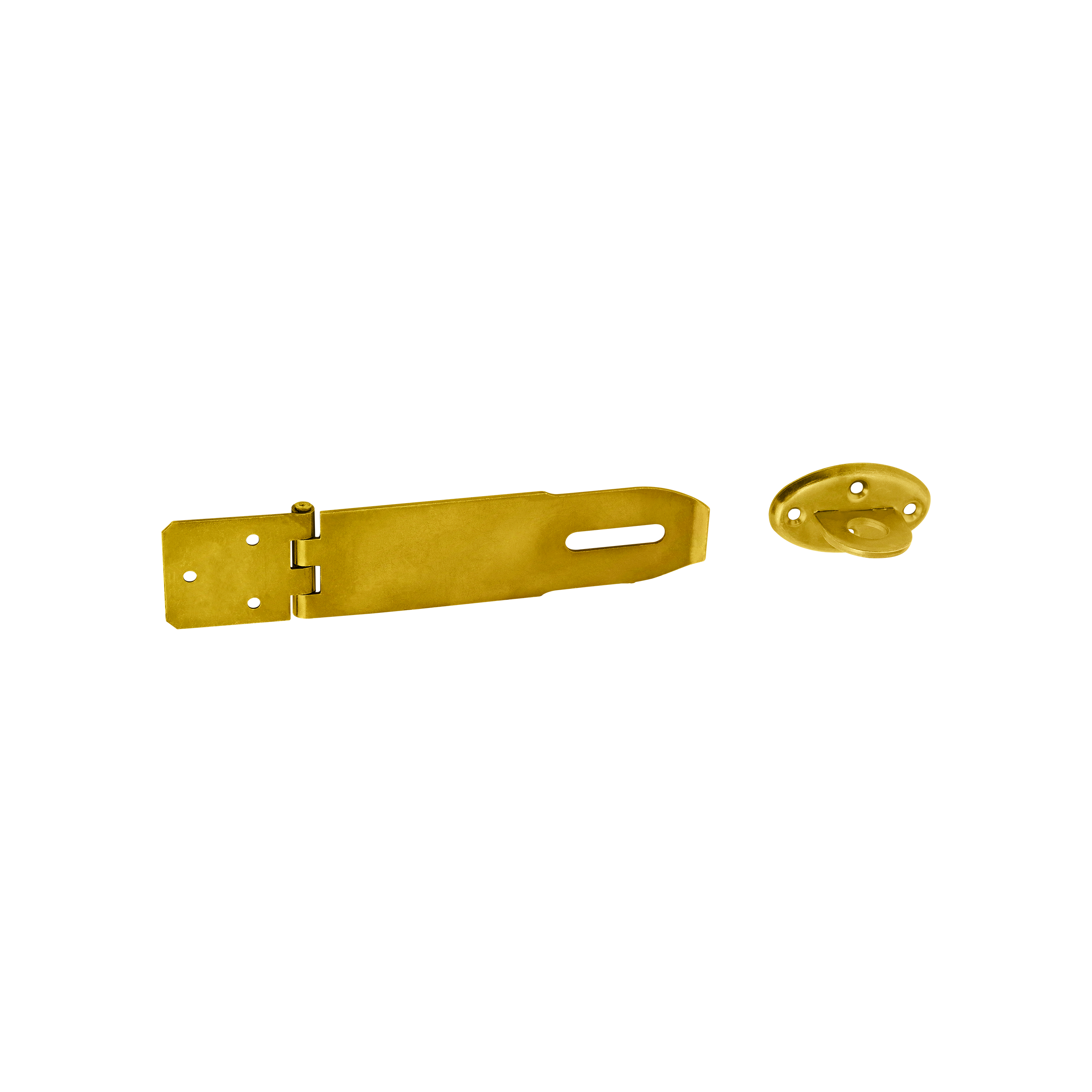 Verdeckte Überfalle für Tore - ZZK | verzinkt | 130 mm Scharnier mit verdecktem Schloss ZZK, Gold, 50 mm, 130x50x45x2,0 mm, DC01 Baustahl.