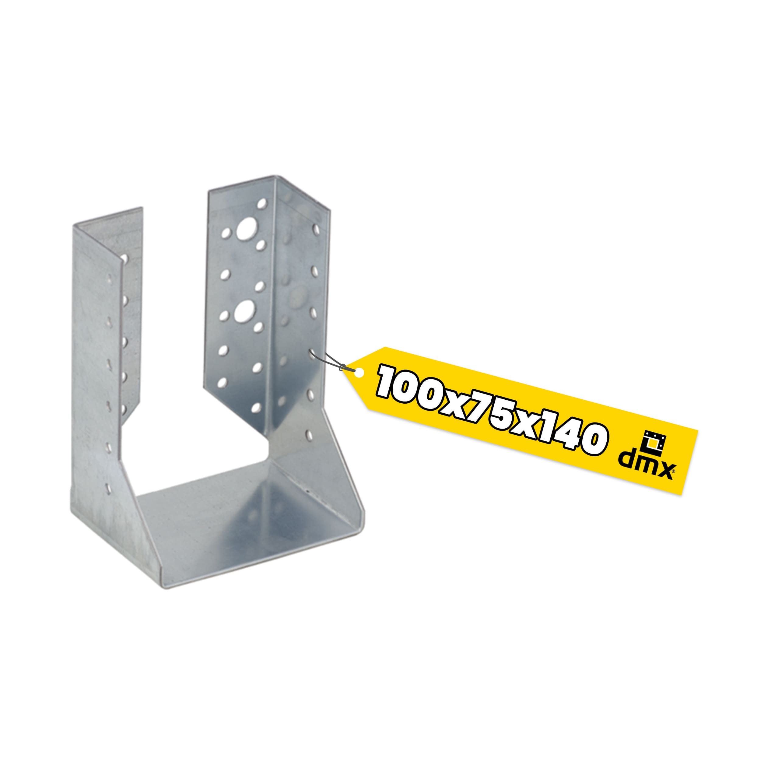 Balkenschuh Innen Balkenträger innenliegend Trägerschuh - WBZ 30 | 100x140x75 mm | feuerverzinkt Balkenaufhänger, Holzbalkenhalter, gebogen WBZ 30, 100x140x75 mm, silber, 100x140x75x2,0 mm, DX51D Baustahl, Produktfoto.