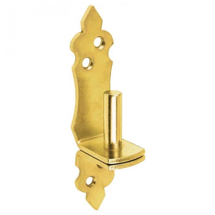 Zierkloben für Torbänder - UCO | verzinkt | fi 13 mm | 11 mm Dekorativer Zapfengriff für Torscharniere UCO 13/11, 37 mm, Gold, 13 mm, 11x120x4,0 mm.