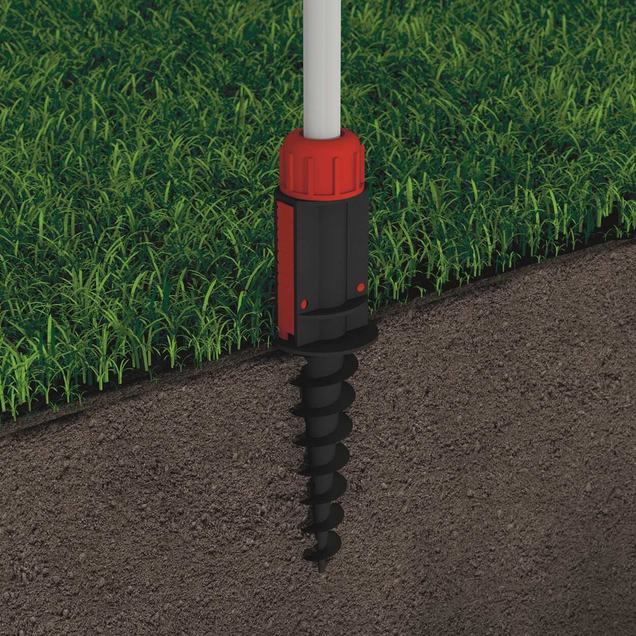 Podstawa parasola wkręcana z regulacją - PWA | 16-32 x 380 mm