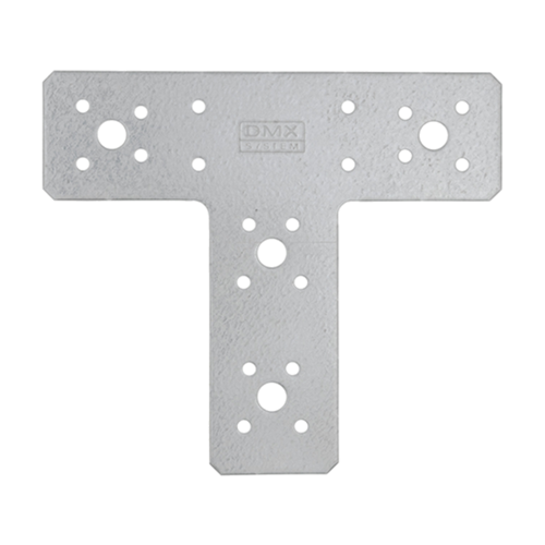 T-Flachverbinder T-Verbinder Lochplatte Holzverbinder - KT 160 | 160x140x45 mm | 2,5 mm | feuerverzinkt T-förmiger Flachverbinder aus Metall KT 160, 160x140x45 mm, 2,5 mm, silber, 160x140x45x2,5 mm, DX51D-Baustahl, im Elementsatz enthalten.