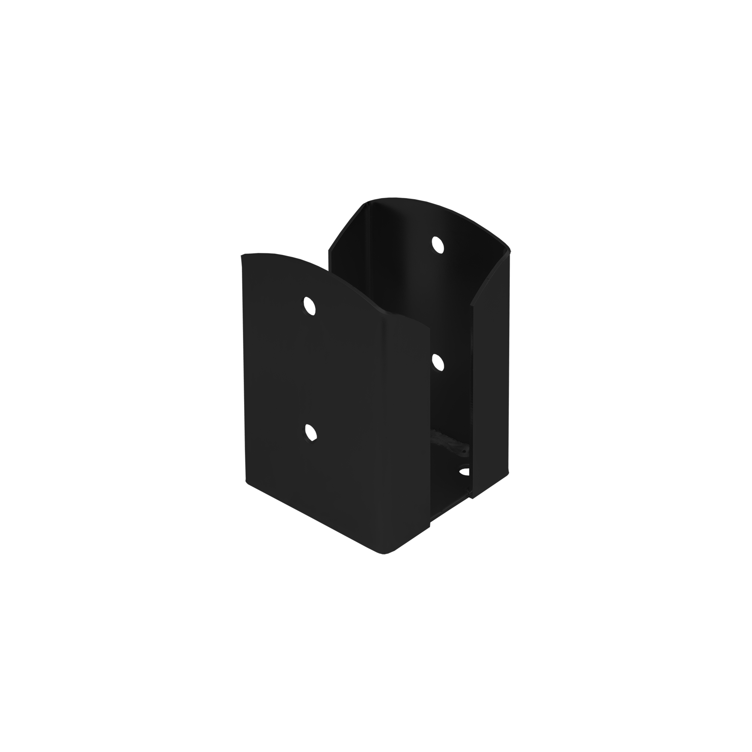 Podstawa słupa kotwa przykręcana podwójna prostokątna - PSPW | 100 mm | Czarny Podstawa słupa kotwa przykręcana podwójna prostokątna - PSPW | 100 mm | Czarny