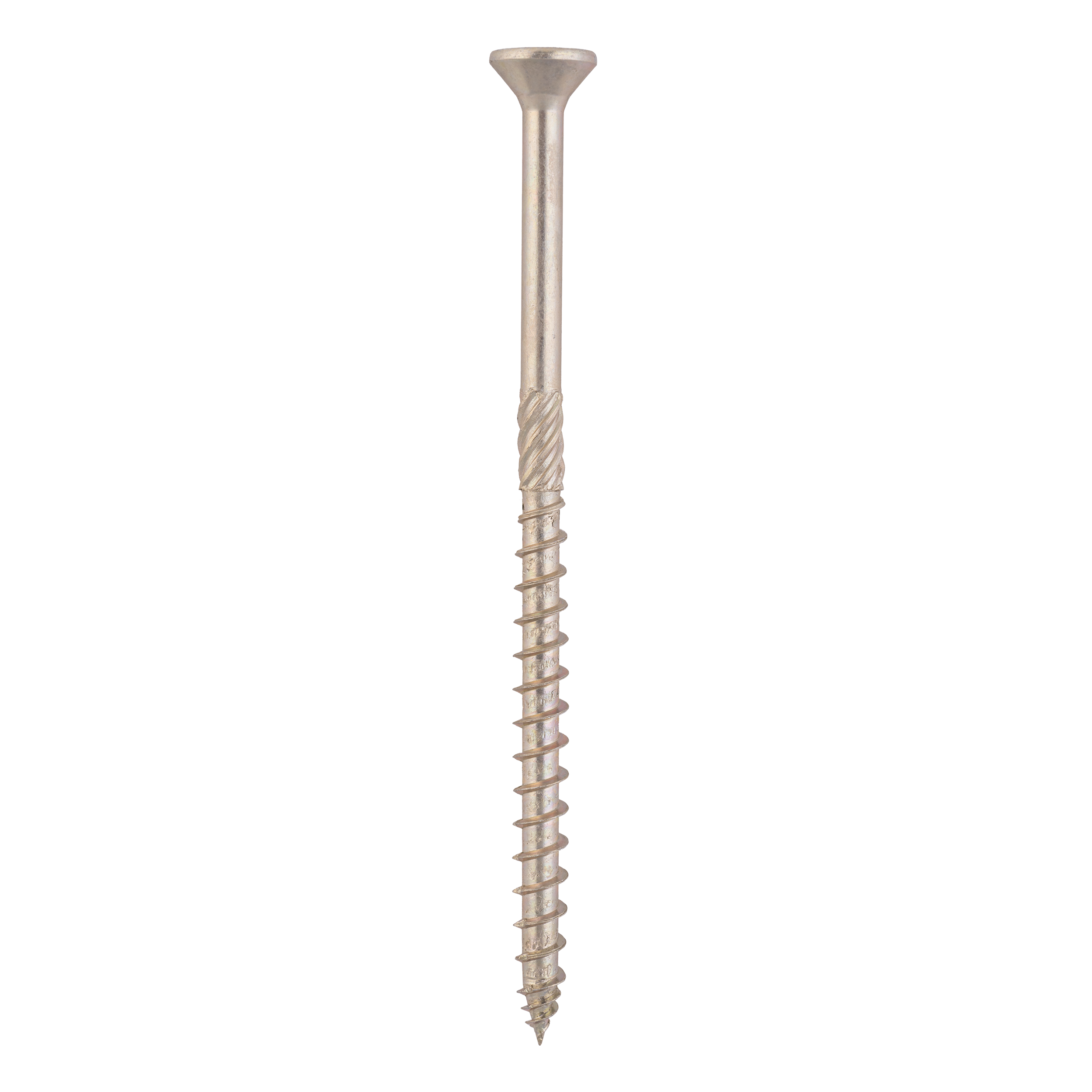 Holzbauschrauben Senkkopf TORX Teilgewinde - CS | 8 x 140 mm | gelb verzinkt | 50 Stk. Konische Zimmermannsschrauben TORX CS fĂŒr Holz, 8x140 mm, Gold, 50 Stk., 8x140 mm.