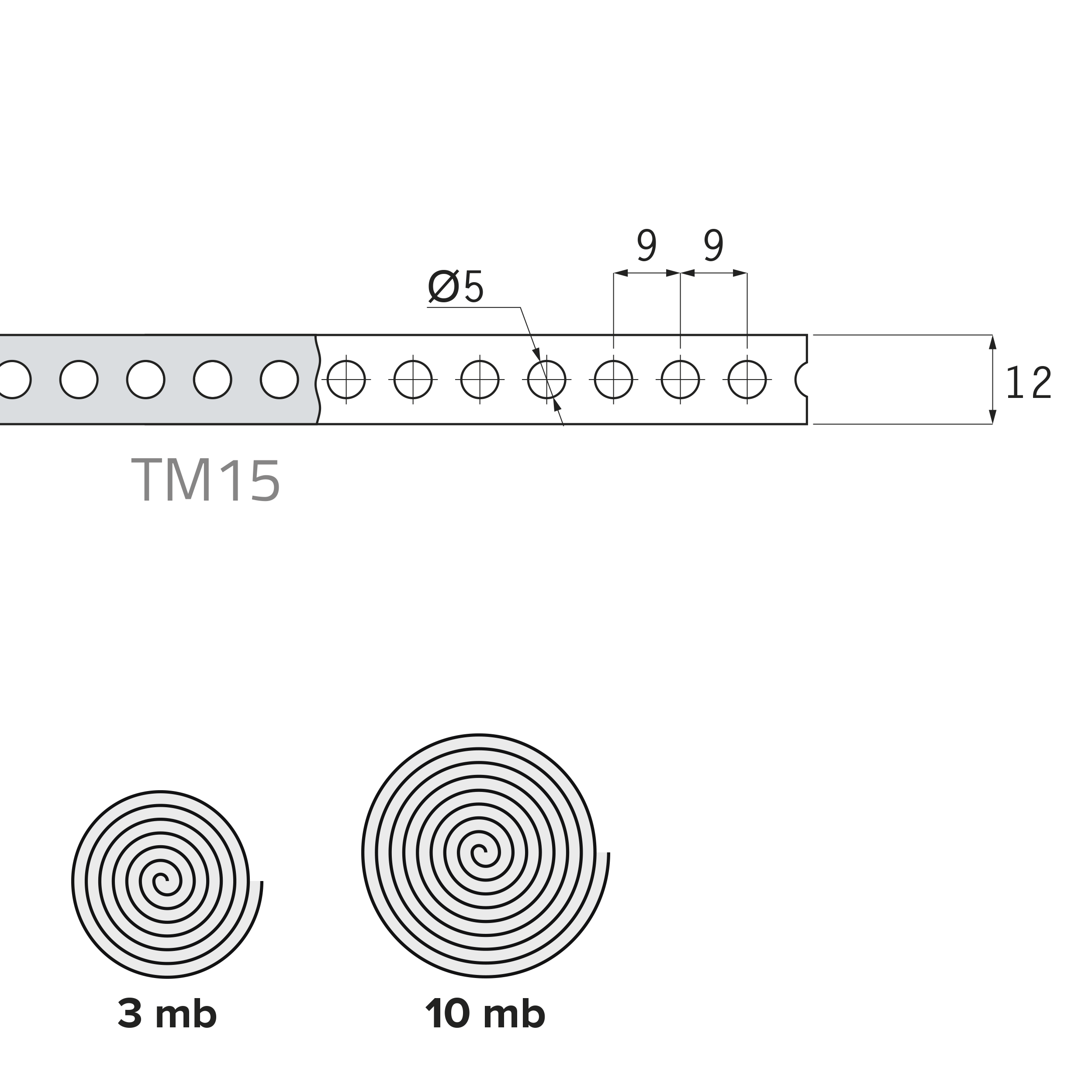 Taśma montażowa perforowana stal - TM 15 | 3 m | Srebrny | TM 15 Taśma montażowa perforowana stal - TM 15 | 3 m | Srebrny | TM 15