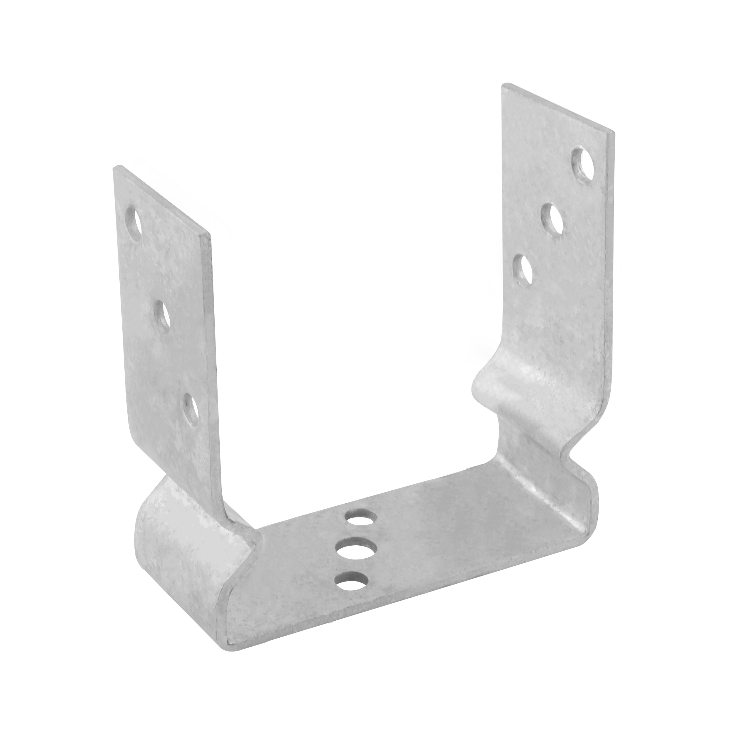 Pfostenträger zum aufdübeln U-Form Pfostenanker - PSOZ | 140 mm | feuerverzinkt Säulenfuß-Schraubanker auf Beton, Typ U, mit PSOZ-Versatz, 140 mm, silber, 141x150x60x4,0 mm.