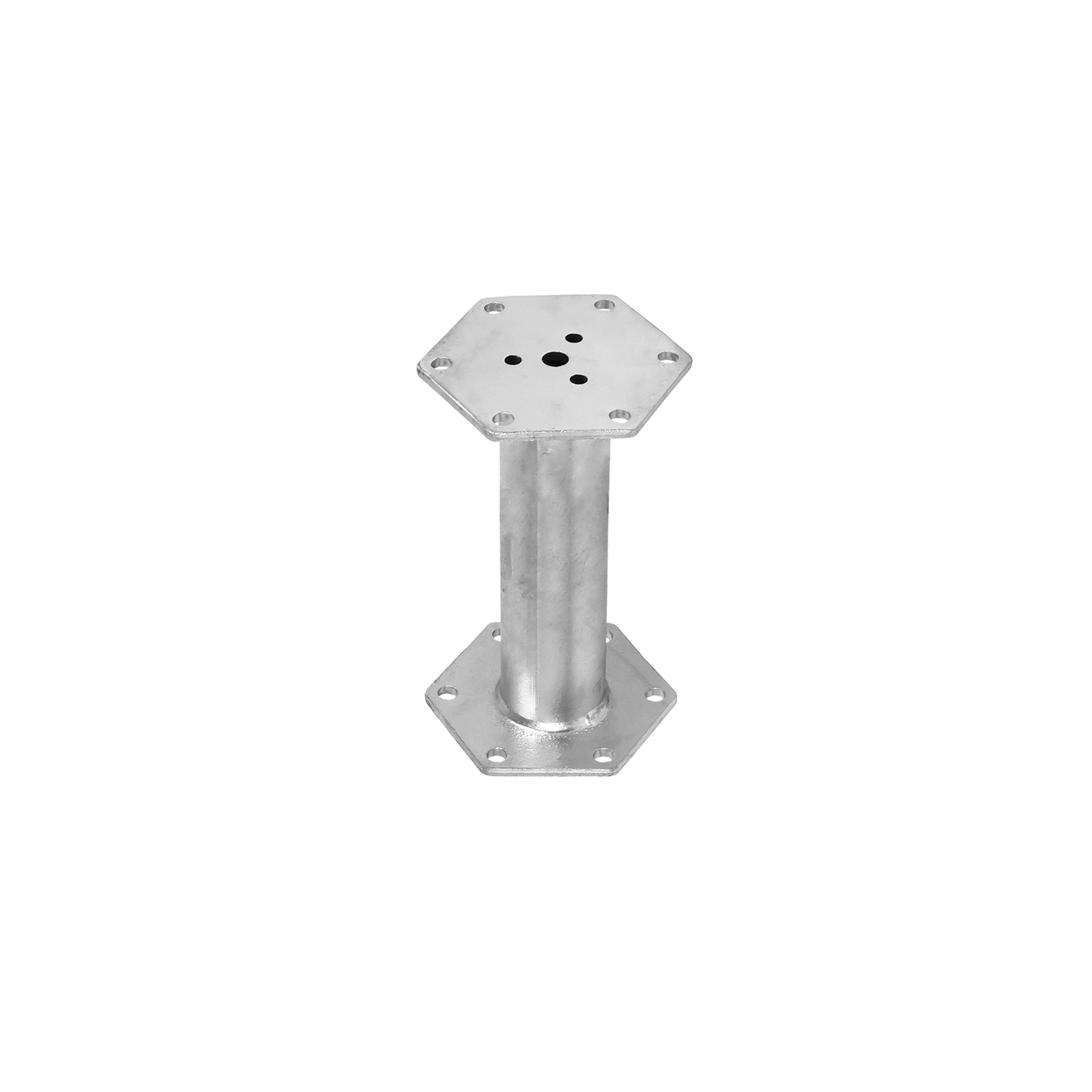 Verlängerung für PWM Bodenhülse rechteckiger Flansch - PWB | 300 mm PWM-Basisverlängerung, PWB-Rechteckflansch, 300 mm, 185 x 160 x 300 x 8,0 mm, im Elementsatz enthalten.