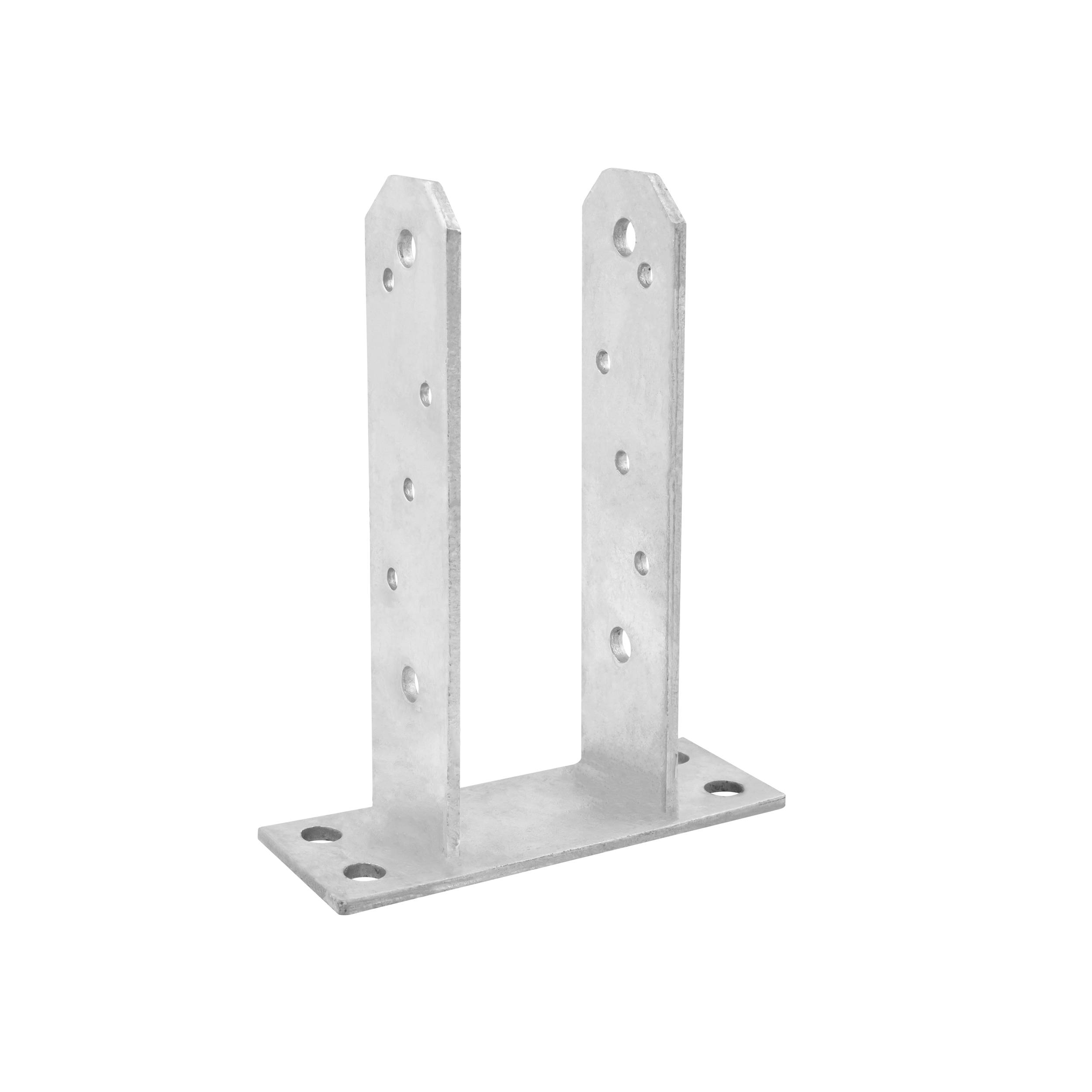 Pfostenträger zum aufdübeln U-Form Pfostenanker Typ TT - PST | 70 x 200 mm | feuerverzinkt Säulenfußanker für Betonwand Typ U PST, 70x200 mm, 71x200x50x5,0 mm, im Elementsatz.