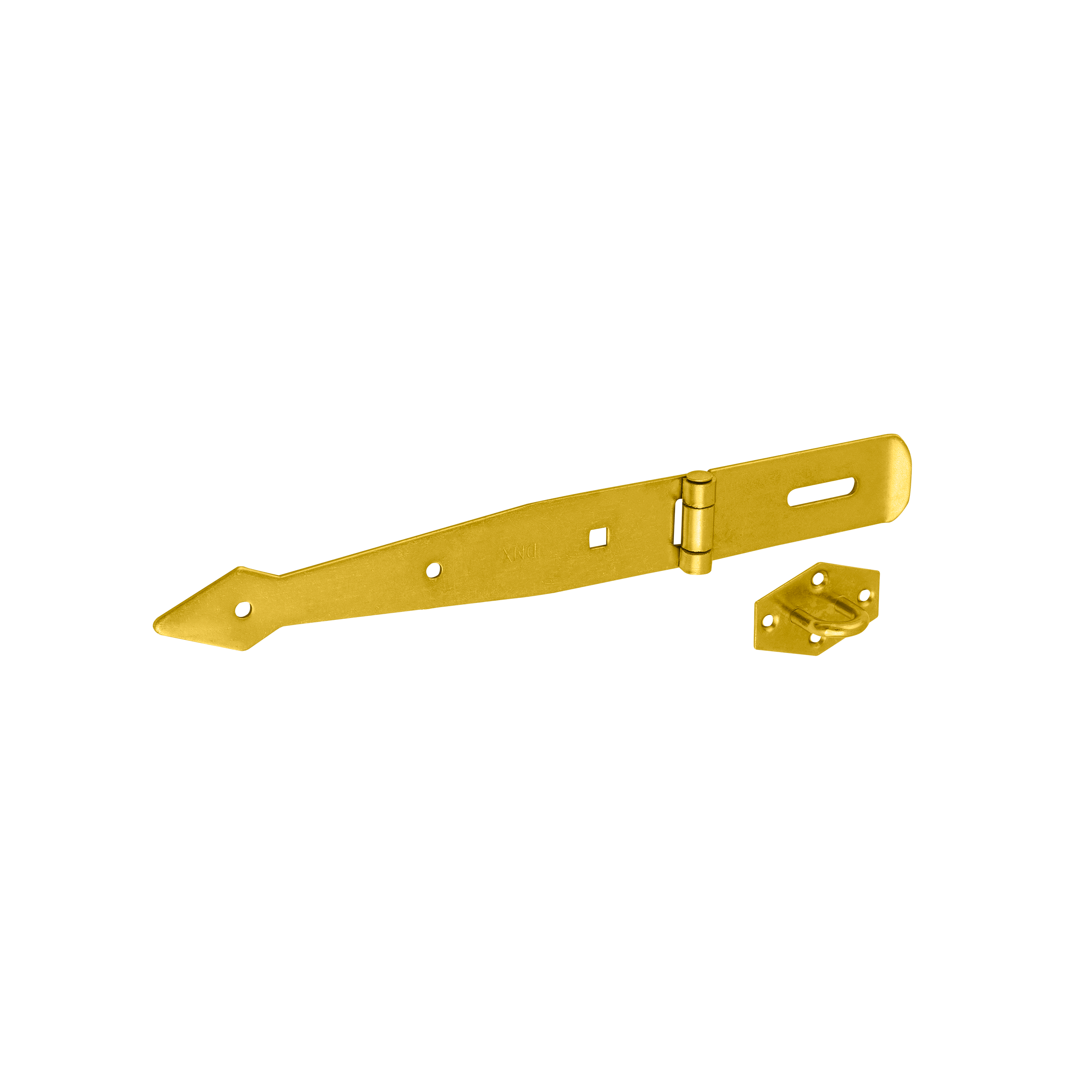 Band-Überfalle für Tore - ZZB | verzinkt | 200 mm ZZB-Bandtorscharnier mit Verschluss, Gold, 200 mm, 200 x 95 x 35 x 2,5 mm, DC01-Baustahl.