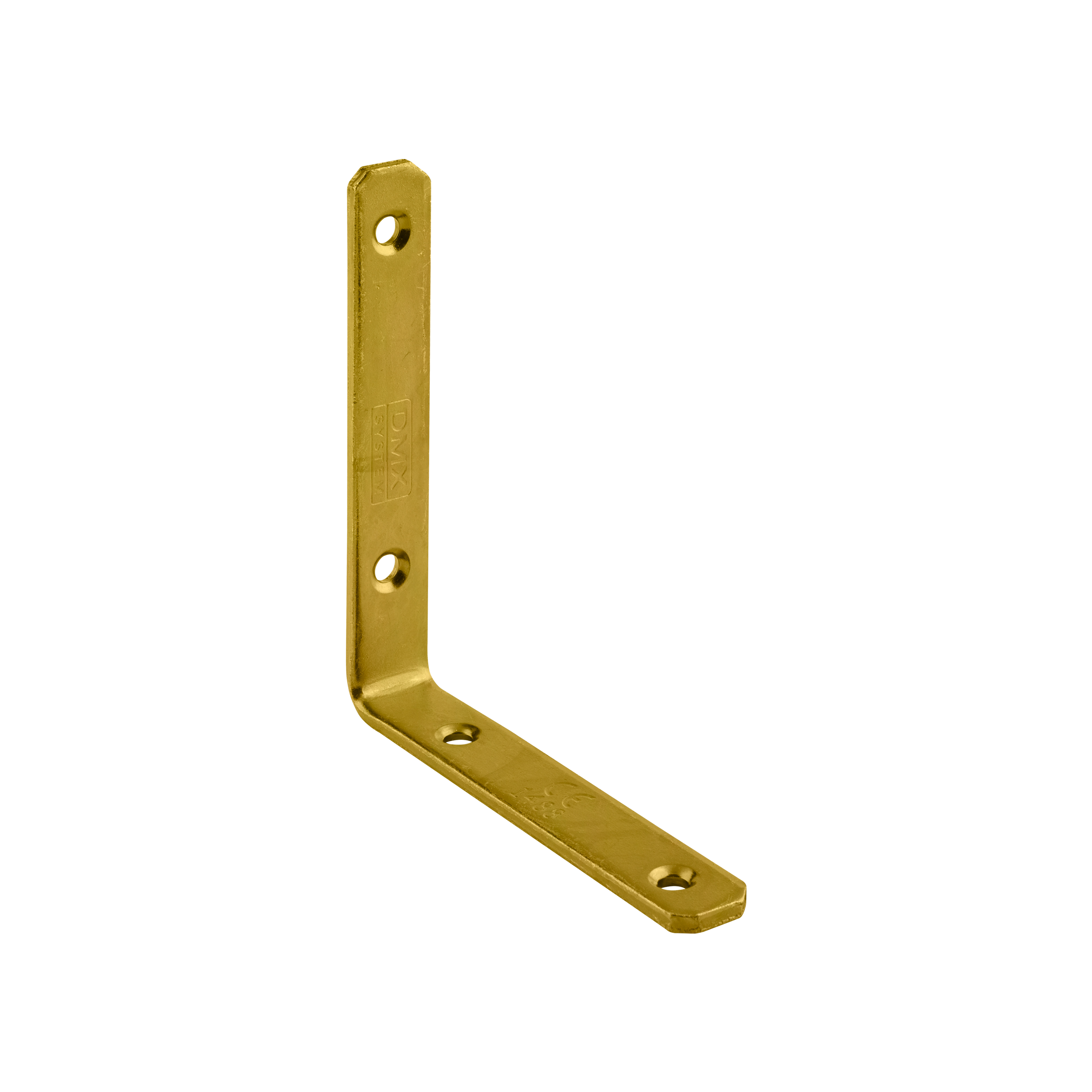 Möbelwinkel schmal Möbelverbinder Winkelverbinder Stahl - KW 6 | 125x125x20 mm | 20 Stück | Gold Schmaler Möbelwinkel KW 6, 125x125x20 mm, 20 Stk., 125x125x20x4,0 mm, Gold, S235 Baustahl, Satz Elemente.