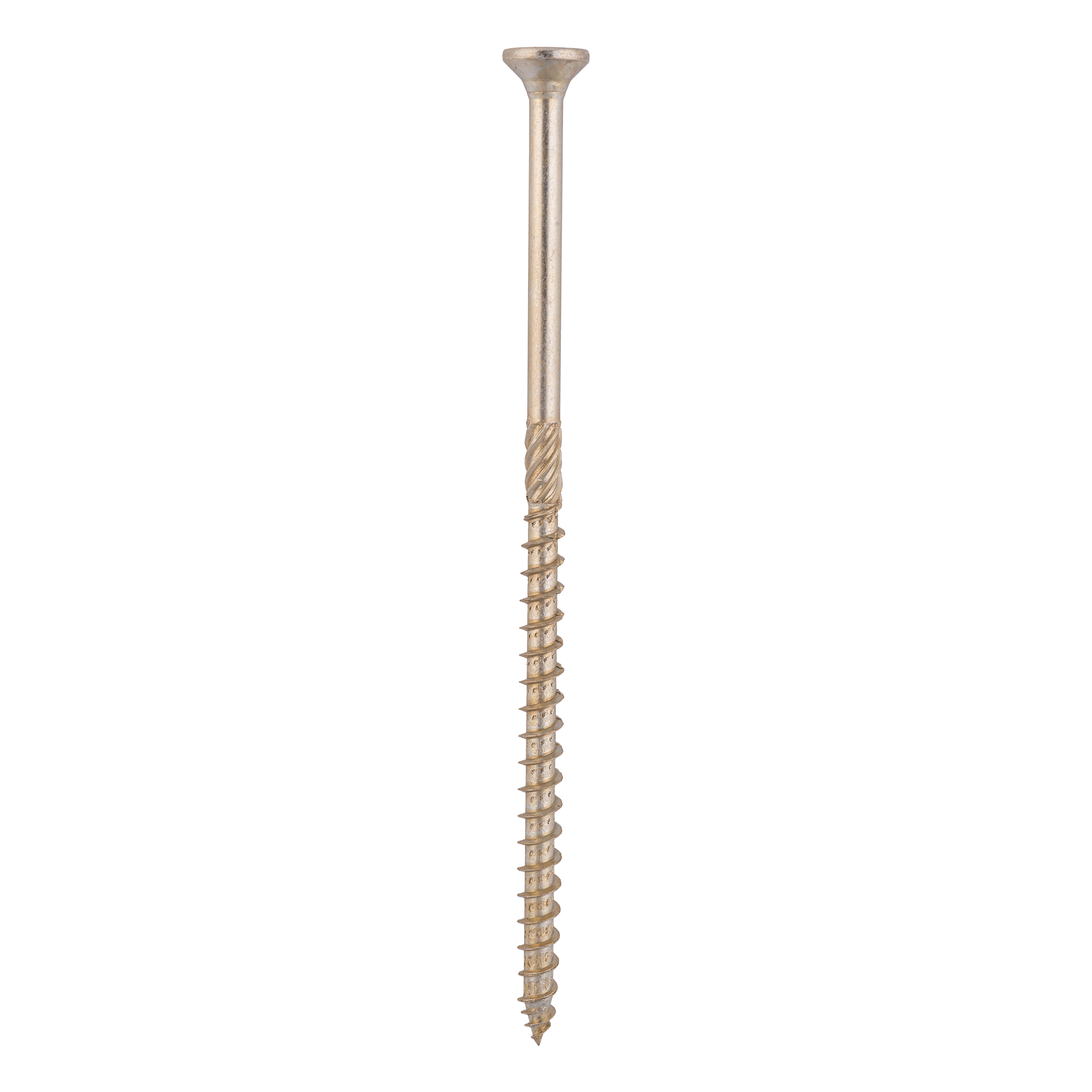 Holzbauschrauben Senkkopf TORX Teilgewinde - CS | 8 x 180 mm | gelb verzinkt | 50 Stk. TORX CS konische Zimmermannsschrauben fĂŒr Holz, 8x180 mm, Gold, 50 Stk., 8x180 mm.