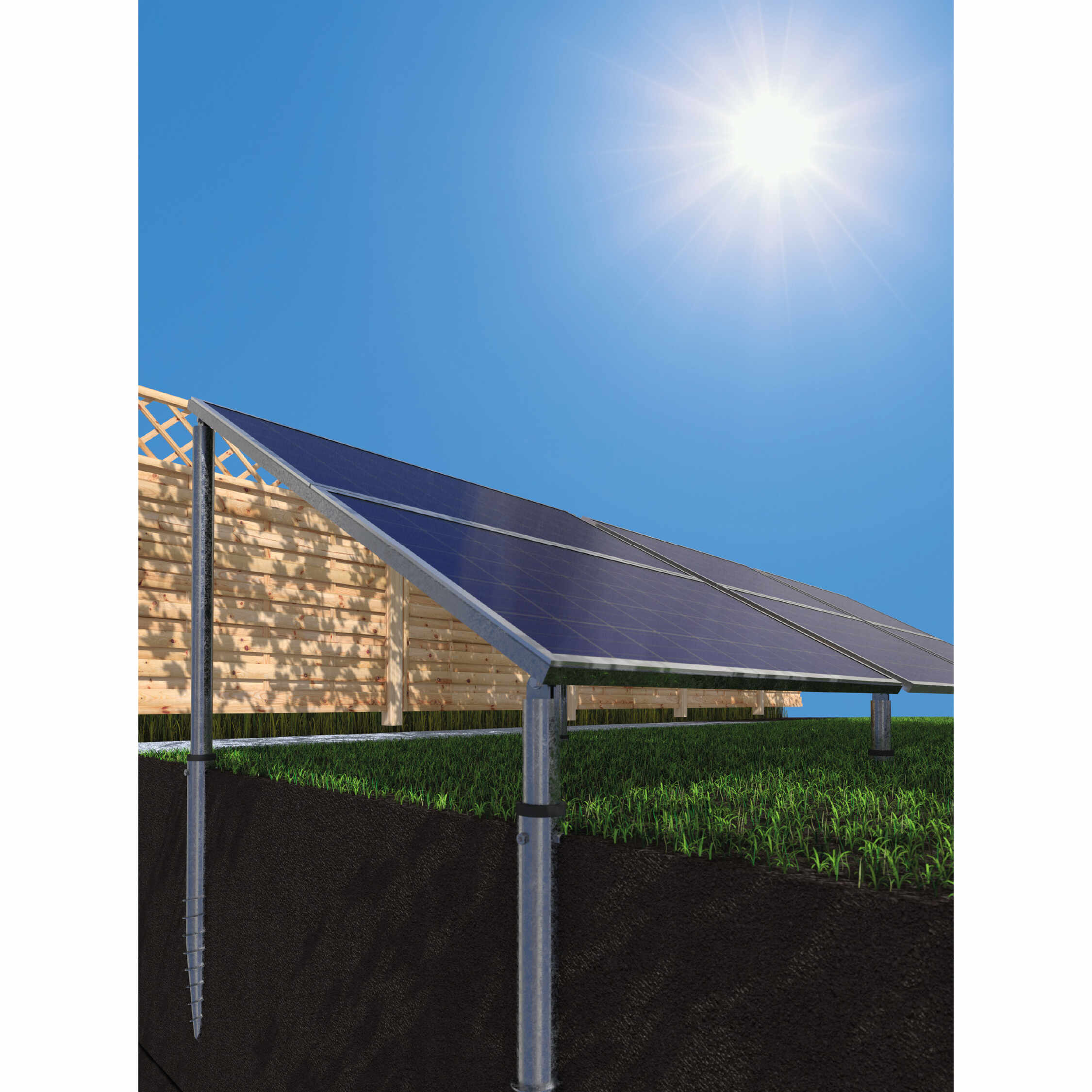 Podstawa słupa wkręcana do gruntu świder okrągła - PWG | 68x650 mm Podstawa słupa wkręcana do gruntu świder okrągła - PWG | 68x650 mm