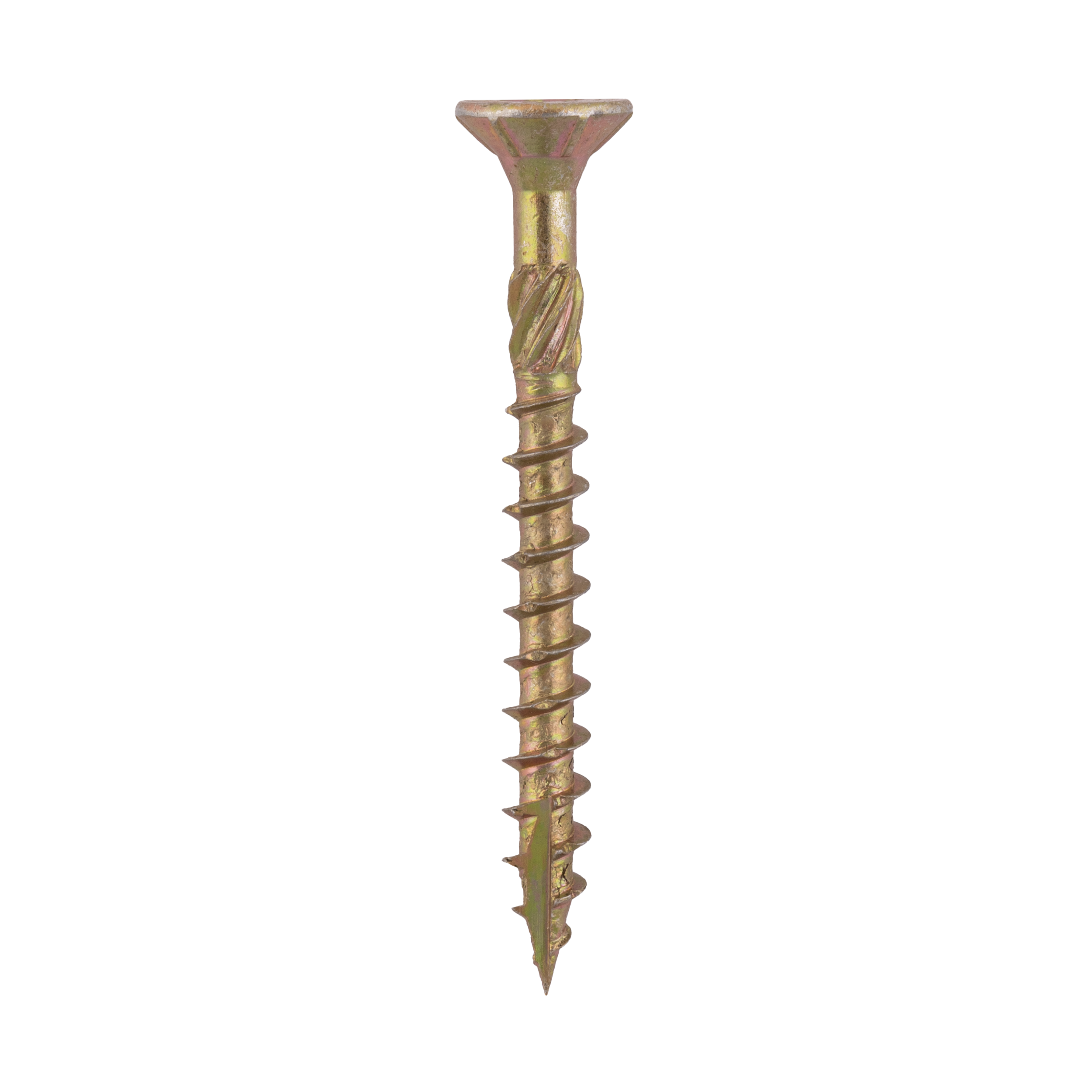 Holzschrauben Senkkopf TORX Teilgewinde - CS | 4,5 x 45 mm | gelb verzinkt | 200 Stk. Konische Zimmermannsschrauben TORX CS fĂŒr Holz, 4,5x45 mm, Gold, 200 Stk., 5x45 mm.