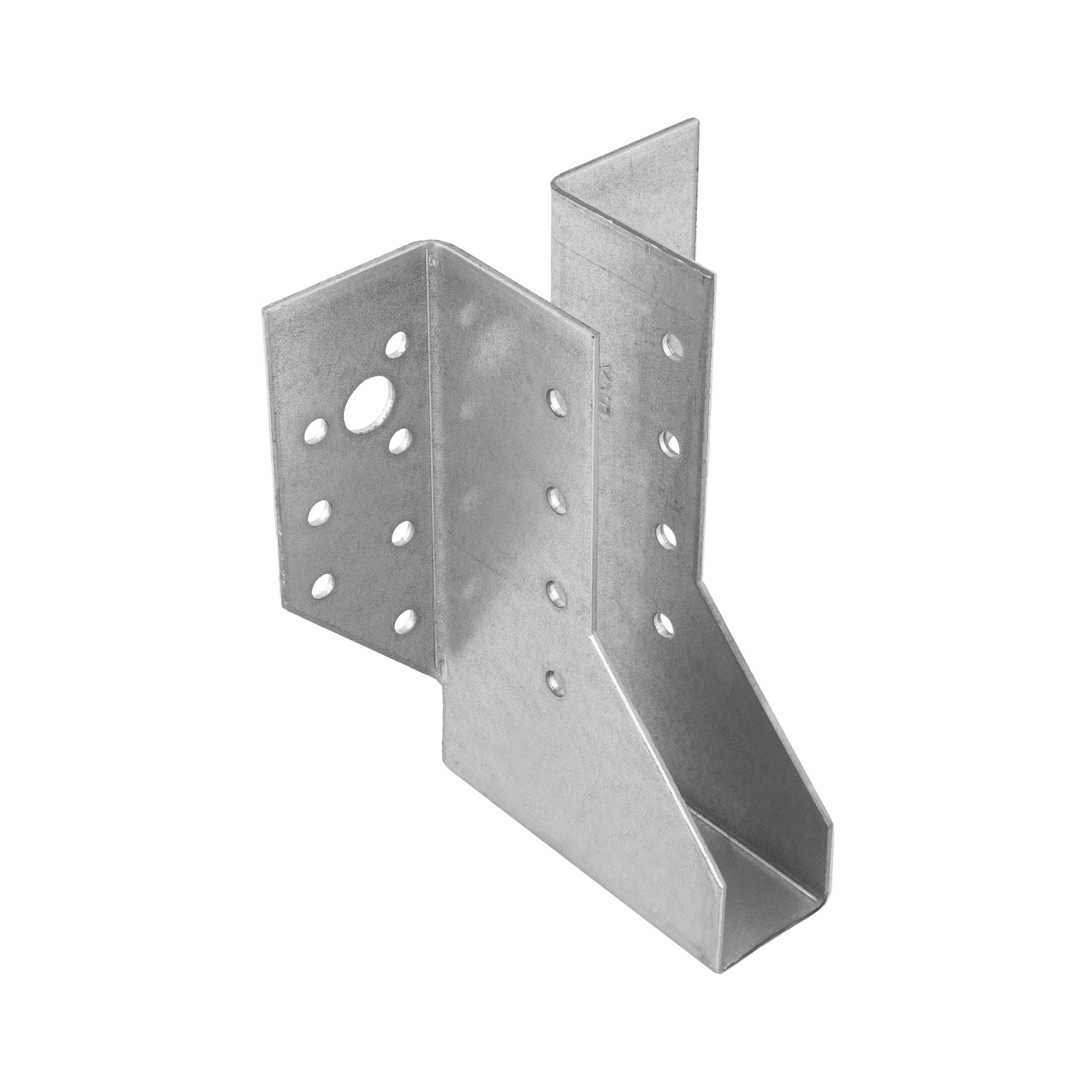 Wieszak belki uchwyt belki drewnianej - WB 1 | 25x118x75 mm | Srebrny