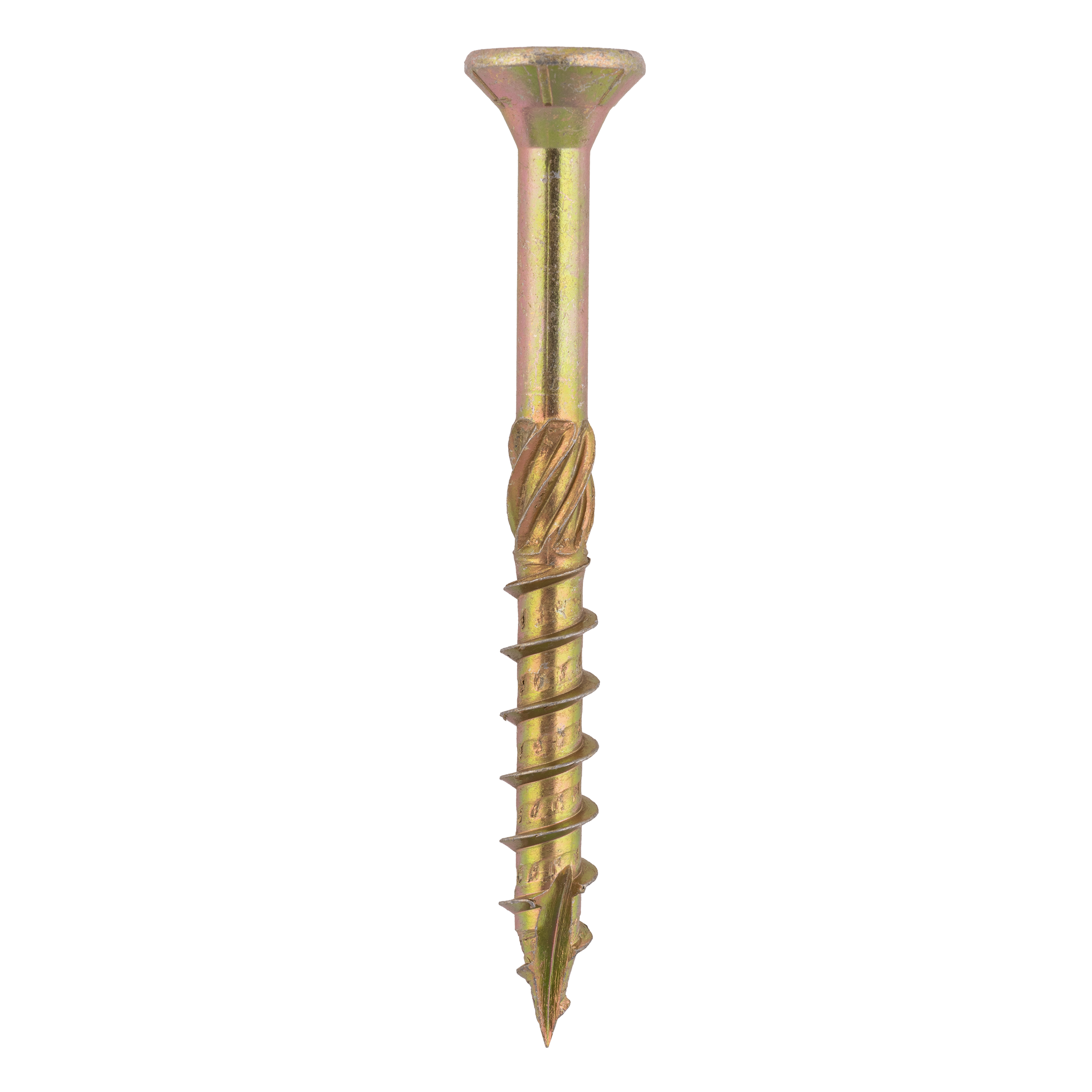 Holzbauschrauben Senkkopf TORX Teilgewinde - CS | 8 x 80 mm | gelb verzinkt | 100 Stk. TORX CS konische Zimmermannsschrauben fĂŒr Holz, 8x80 mm, Gold, 100 Stk., 8x80 mm.