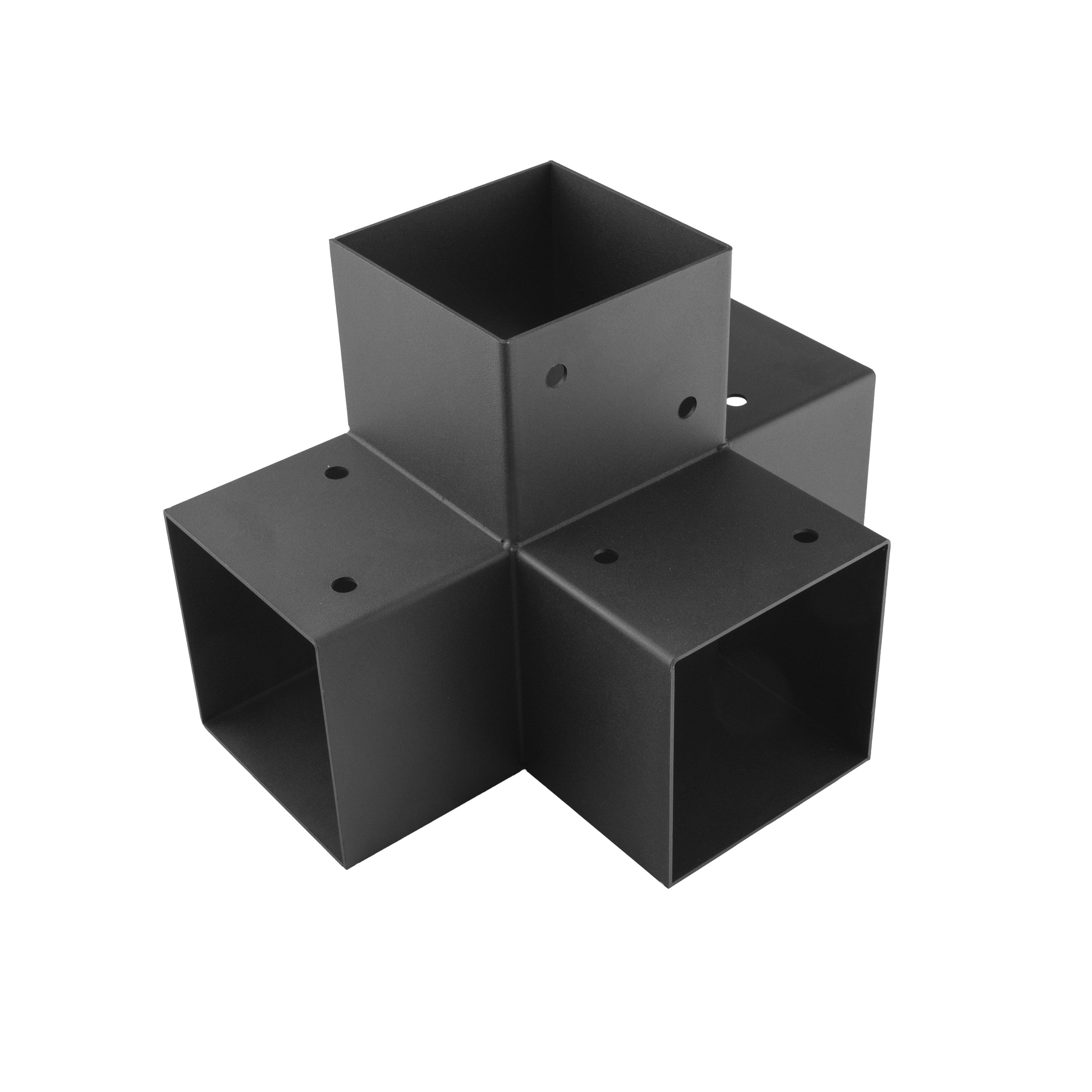 Łącznik belki kwadratowej do pergoli ciesielski - GPX 120 | 122x266x326 mm | czarny