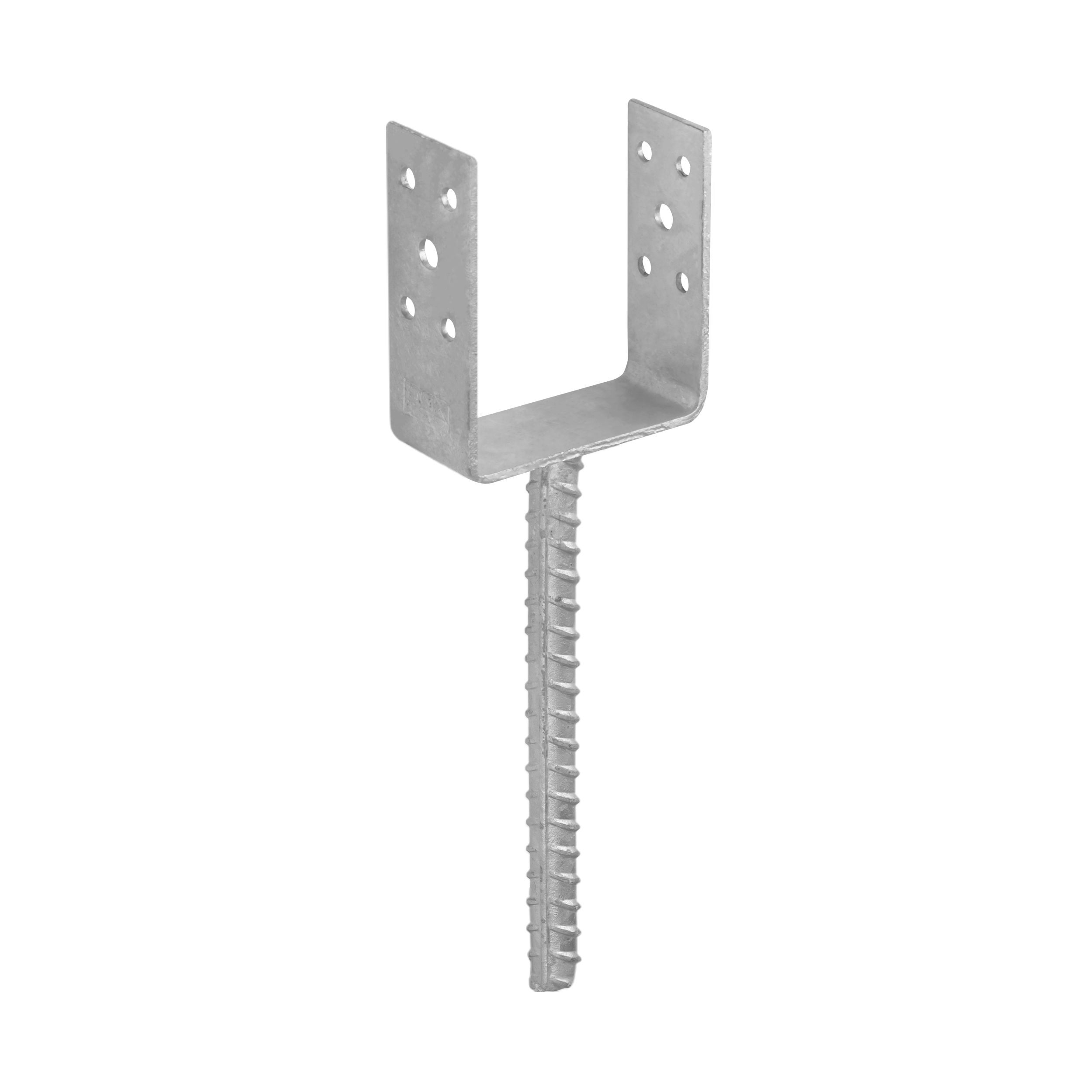 U Pfostenträger zum Einbetonieren leicht Pfostenanker Stützen Betonanker - PSL | 90 mm | feuerverzinkt Mastfuß-Betonanker Typ U leicht PSL |90 mm, silber, 91x100x40x4,0 mm, im Elementset.