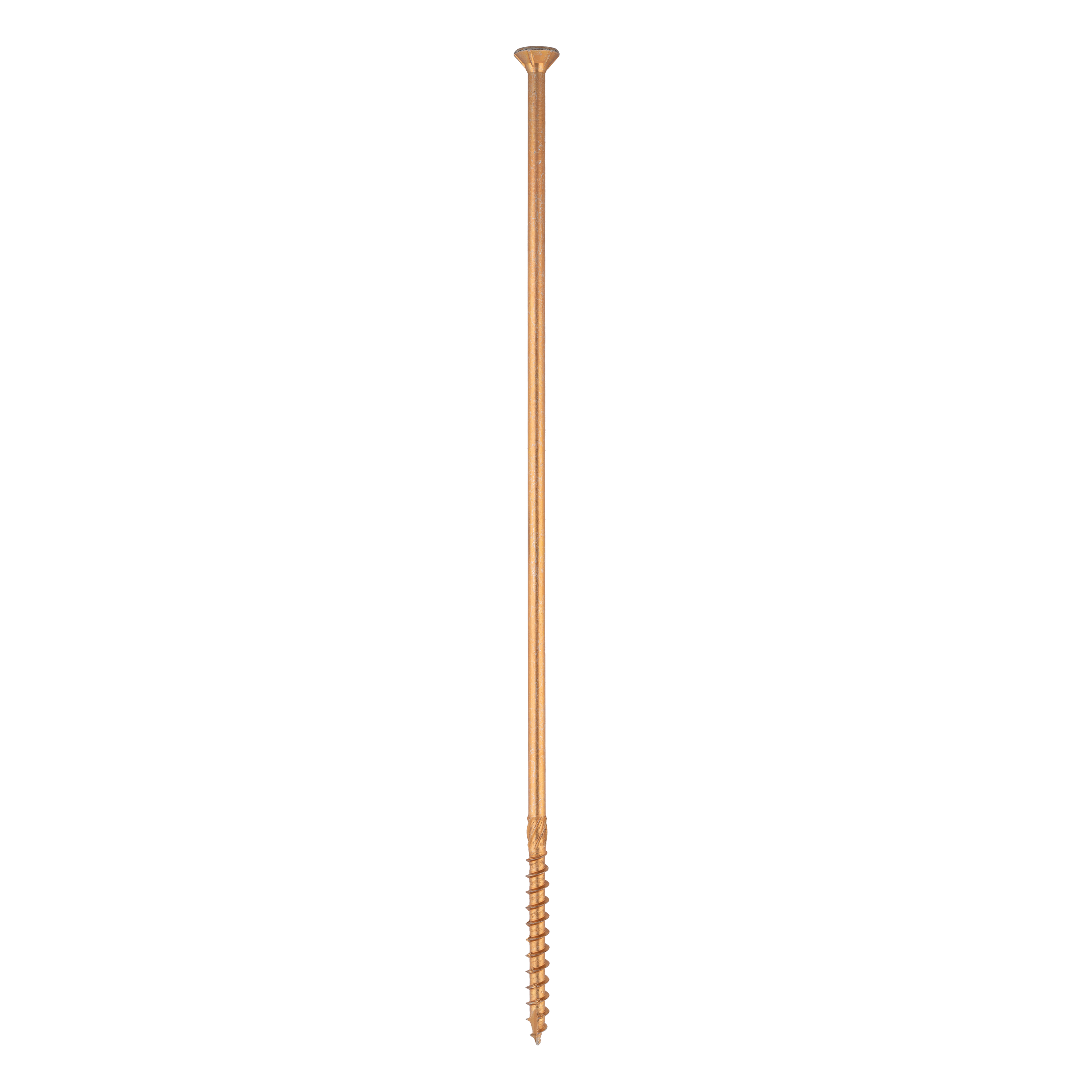 Holzbauschrauben Senkkopf TORX Teilgewinde - CS | 10 x 400 mm | gelb verzinkt | 50 Stk. TORX CS konische Zimmermannsschrauben fĂŒr Holz, 10x400 mm, Gold, 50 Stk., 10x400 mm.