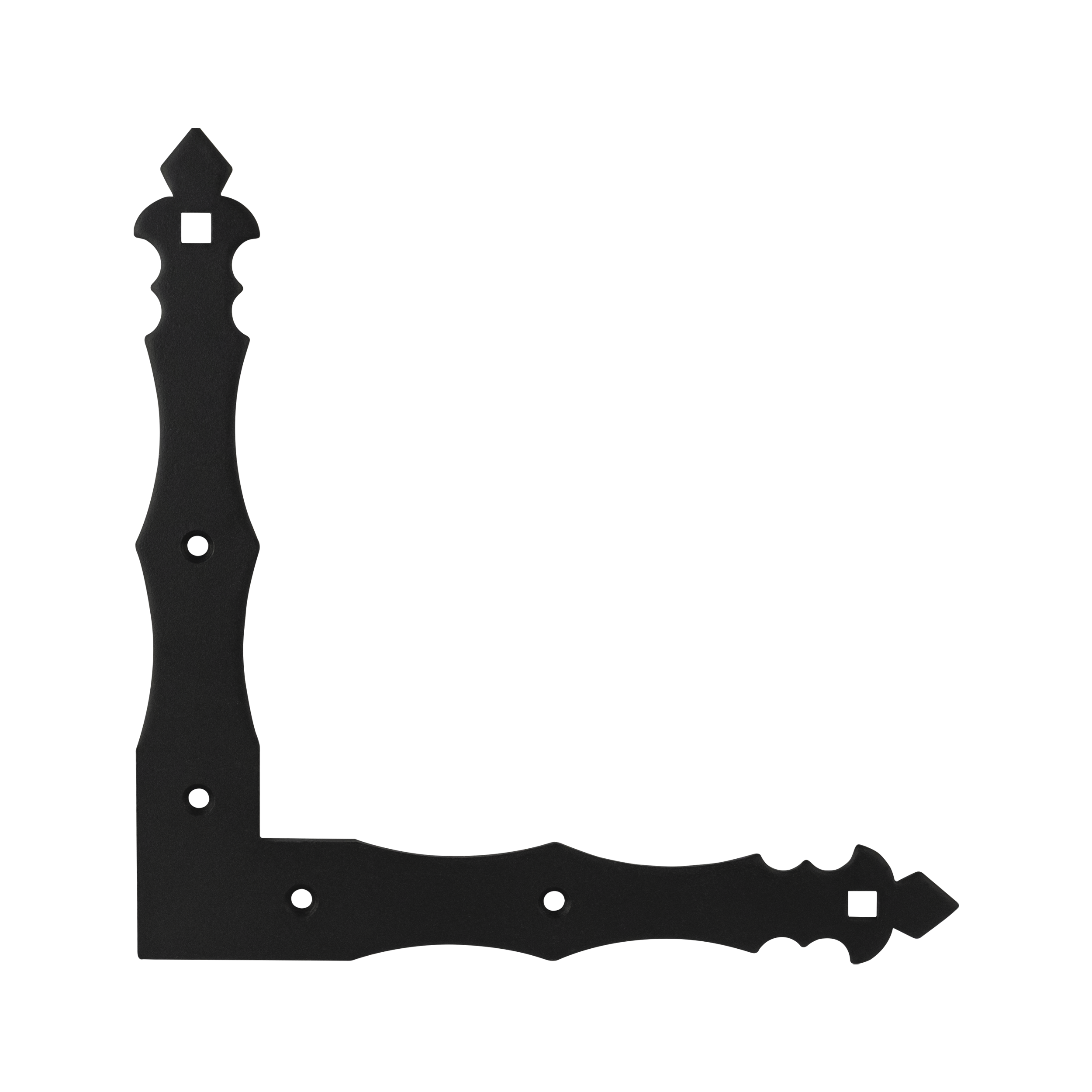 Narożnik okienny montażowy ozdobny - NAD 2 | 200x30 mm | 3 mm | Czarny